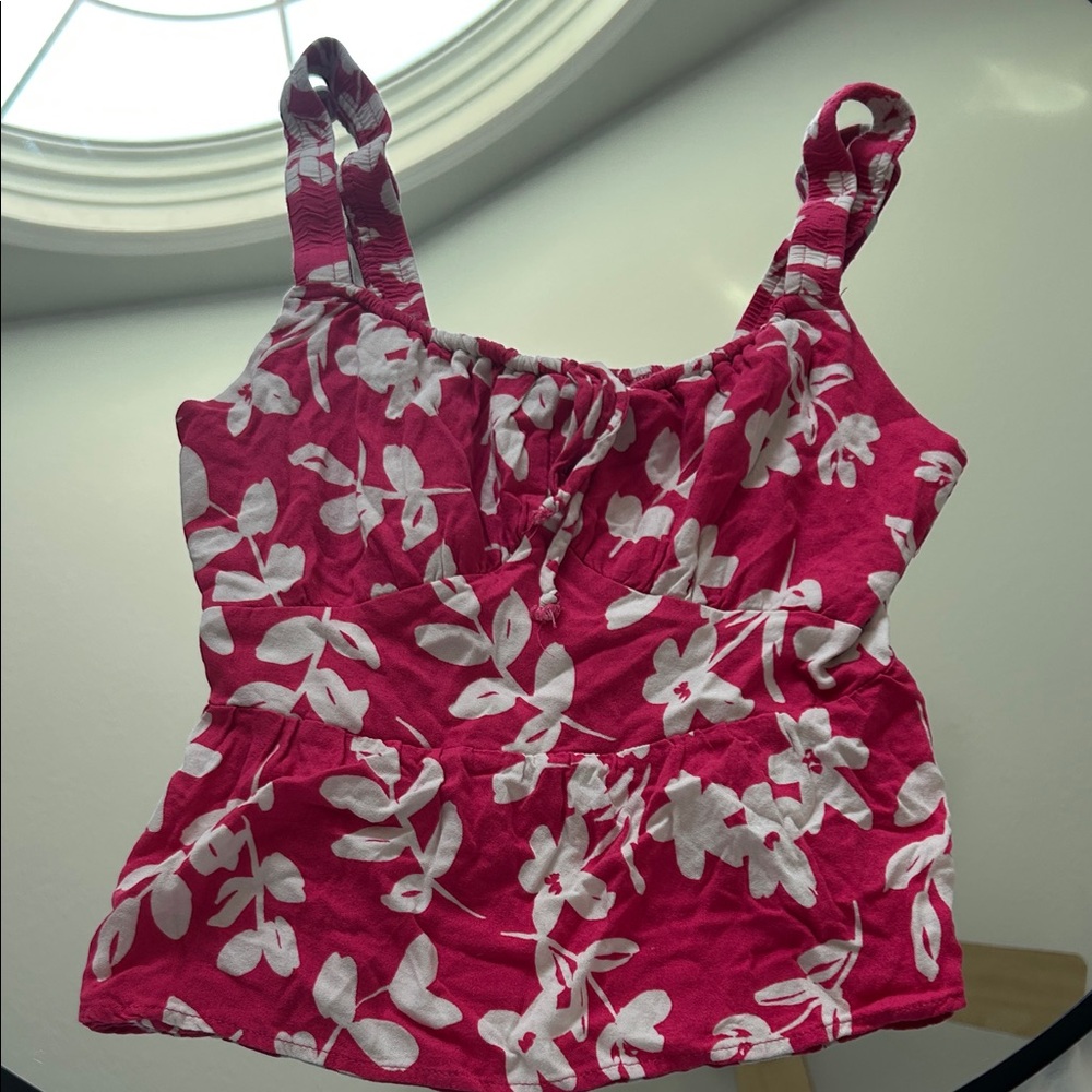 URBAN Romantics Pink and White Floral Camisole